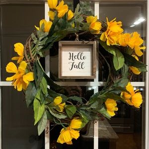 Upcycle Wreath. I love Fall!